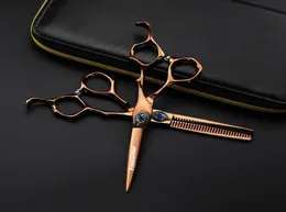 Hair Scissors Professional Feather Gem 6inch Cutting Hairdress Chear Barber para 88827110