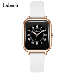 Womens Light Luxury Fashion Varge Watch Womens Silicone Belt Beltproof Spenprofion Square 35mm Quartz Watch