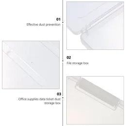 Pudełko do przechowywania plastikowe papier papierowy Dokument Organizator szuflady obudowy A5 Przenośne biurowniki Bin Bin Lock Bin Lock