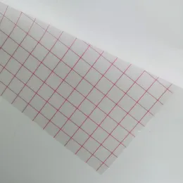 Rolagem de fita de papel de transferência de vinil com grade de alinhamento para vinil autônomo, fita de tack média clara para paredes de 30x102cm, adesivos