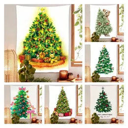 Cameses Noel Ağacı Goblen Duvar Sanatı Asılı Estetik Oda Boho Dekor Polyester Kawaii Ev Dekorasyon Aksesuarları Tapiz
