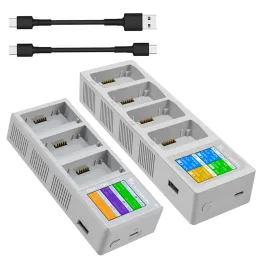 Acessórios 3 ou 4 em 1 em 1 Cubão de carregamento de bateria para DJI Mini 3 Pro Drone Charger 4 Baterias Bateria de voo Inteligente Acessoria do carregador Fast