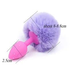 Anal Plug Tail Toys eróticos Fetish Sex Silicone Butt Plug Games adults Q71115 S9245832564