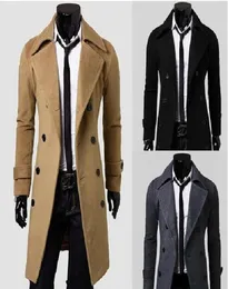 Mens Designer Clothing Trench Coats Winter Fashion Single Breasted Cashmere Jacket Rockar Män Overcoat Casacos6011765