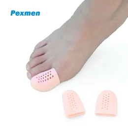 Pexmen 2/4pcs Gel TOE Protectora le maniche dei cappucci della punta prevengono il sollievo dal dolore per le vesciche di mais e le unghie dei piedi incarnite.