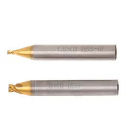 1pc 6mm شانك Ti المغلفة HSS القاطعات الماكينة العمودية مفتاح القطع مفتاح القطع جزء أدوات صانع مفتاح الأقفال 1.0-5.0