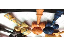 Sprzedawanie japońskich tradycyjnych drewnianych zabawek Kendama Umiejętności piłka pełna crack jadear miecz Ball 185 cm Kendama Gift4078400