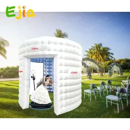 wholesale For Party Activities Commercial Rent Inflatable Photo Booth 360 ENCLOSURE Portable Tent Wedding Events with RGB LED Lights