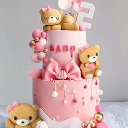 Party Supplies Luxury Big Teddy Bear Cake Decoration Baby Shower Birthday