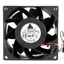 Pads New CPU Охлаждающий вентилятор для Delta FFB0812EHE 12V 1.35A 3WIRE 3 -Wire Double Ball Computer Fan 8038 80*80*38 мм