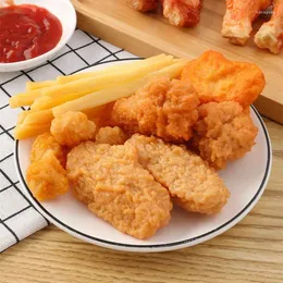 Decorative Flowers Simulated French Fries Fried Chicken Legs Party Goods Wings Orleans Foods