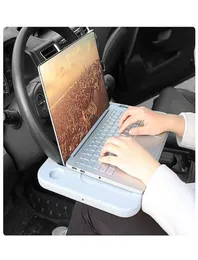 htmotostore Multifunctional Car Laptop Stand Notebook Desk Steering Tray Auto Drinks Holder Steering Wheel Small Card Table Car Tr6497965