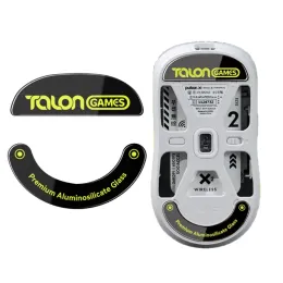 アクセサリ1Set 0.8mm Talongames Glass Mouse Feet Pedal for Pulsar Mini Wireless Mouse Glides曲線マウススケートステッカードロップシッピング