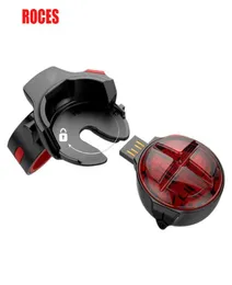 Bicycle Rear Brake Light Quick release Bike Automatic Intelligent USB Rechargeable Induction Taillight Caution Light 8112853