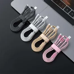 3 em 1 Cabo de dados adequado para Android Type-C Fast Mobile Charging Cable DDMY3C
