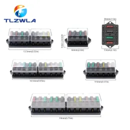 4/6/8/12 Way Car Fuse Fuse Car Fuse Holder Car Truck Auto Blade Fuse Box مع 4/6/8/12 الصمامات لـ 12V 24V ATO القياسية