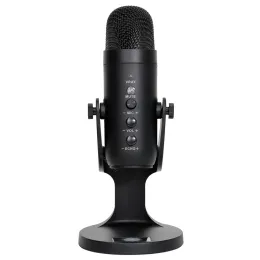 Mikrofonlar Profesyonel Kondenser Mikrofon Oyun Videosu PC Bilgisayar Stüdyosu için USB Mikrofon Kaydı Podcasting YouTube Mic