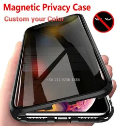 Metal 360 Magnetic Case для iPhone 13 12 11 Pro Cover Bumper для iPhone XR SE2020 7 8 плюс XS Max Case Funda8989150