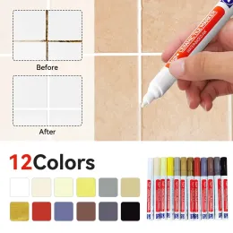 12 Farbe wasserdichte Fliesen Nahtmarker Stift verwendete Marker Stift Fugenmörtel Fliesenmarker Wand Nahtstift für Fliesenboden Badezimmer Naht