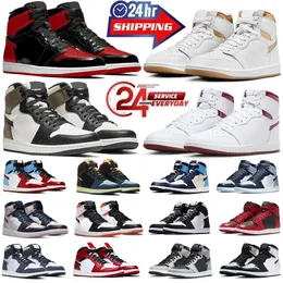 1S Scarpe da basket Lost ha trovato il brevetto allevato blu scuro moka bolle gomma bio hack shadow borgunde borgogna metallici gold sports sneakers all'aperto