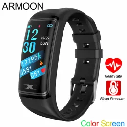 Watches Smart Armband V30 Men Kvinnor Titta på hjärtat Sportband Blodtryck Fitness Tracker Waterproof Color Android iOS Armband