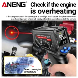 ANENG TH06 Infrared Temperature Gun VA Reverse Screen Thermometer 0.1~1.00 Adjustable Industrial Detector Sensor Instrument Tool