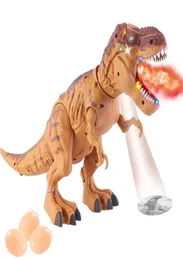 الرش الإلكتروني وضع البيض المشي Dinosaur إسقاط رذاذ عمل ديناصور لعبة الأطفال هدية عيد ميلاد LJ2011055222989