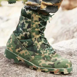 Stivali da uomo Desert Army Tactical Boots Mountain Cimeplaggi Scarpe da trekking Sport Work Safefy Mountain Climbing Stivali Cami Jungle Stivali