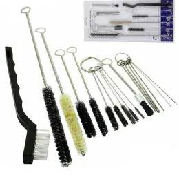 21pcs Airbrush Lack Sprühpistole Düsenspitze Reiniger Werkzeug Reinigung Pinsel Set Kit Mehrzweck sauberes Zubehör