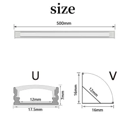 1-30pcs/lot perfil aluminio ledコーナーアルミニウムプロファイルチャネルホルダーLEDストリップライトバーキャビネットランプキッチンクローゼット