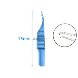 Titanium colibri Schnabeltezgezahnte Ophthalmic Pange Pet Chirurgische Pinzette Veterinärtierinstrument