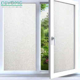 Adesivos de janela grossa adesivo de vidro fosco banheiro film of office pvc paper impermeabilizado papel de parede de papel de parede privacidade