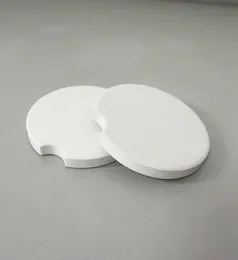 120pcs sublimação em branco Cerâmica do carro Coasters 66666cm Impressão de impressão em branco Materiais de consumíveis Materiais RAR3492501602