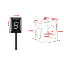 Para Suzuki SV650 SV 650 1999 2000 2001 2002 Acessórios para motocicletas LED 1-6 Display de engrenagem Medidor de instrumento de velocidade do indicador