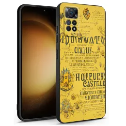 Xiaomi Redmi Note 13 Pro 11 12c 9t K40 12s 10 11s 9Pro 10c 9c Fundas Covers Potters Ring Wand Harriesの電話ブラックケース