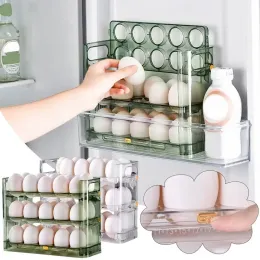 Äggförvaringslåda Sidan Dörr av kylskåp Lagringsorganisatör kök reversibelt specialägg förvaringsbricka kök tillbehör
