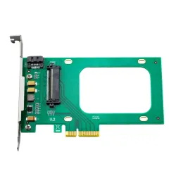 Karty NVME kontroler ANU2PE04 U.2 PCIE X4 Wsparcie karty Riser U.2 SSD, PCIE do SFF8639 (U.2) Nie z SSD