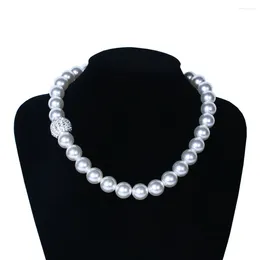 Choker HOWAWAY Round Imitation Pearl Necklace Multi Strands 20s Flapper Diy Handmade Bead Themed Party