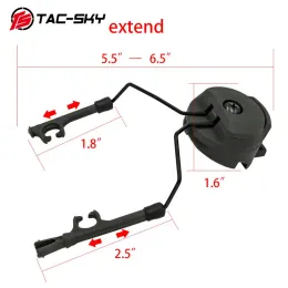 Ts tac-sky sky capacete tático arco ops-core helmet adaptador fone de fone de ouvido tático fone de ouvido tático compactac spurracket