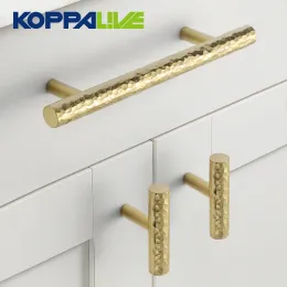 Koppalive Brass Furniture Hardware Hardware Kitchen Cabinet يسحب درج الخزانة الذهب المصنوع من خزانة خزانة الخزانة مقابض ومقابض