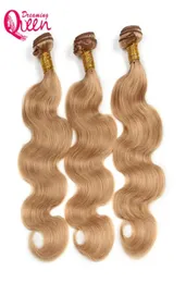 27 Honey Bionda Wave Body Wave Ombre Brasiliana Brasiliana Weave Ombre Virgin Human Hair 3 Bundles Extension Human Hair Extension Peruvian Maleys3479139