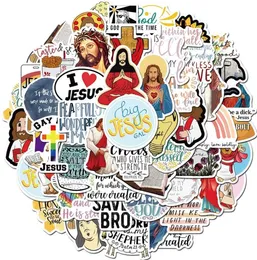 50pcs ملصقات يسوع المسيح حزمة ملصقات كمبيوتر محمول للسيارة الكثير