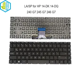 Tastaturen Laptop Latin Fit Spanische Tastatur für HP 240 G7 245 G7 246 G7 14DK 14DK0000 14DK1003DX 14DQ 14DQ0000 L15599151 L23241161