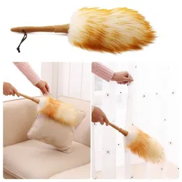 Anti-static Lambswool Feather Brush Duster The Dust Brush Feather Duster Dusting Cleaning Brush Wool Duster Brush Dust Broom