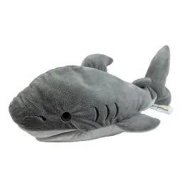 33cm Shark Puppet Plush Soft Plush Hand Puppet Soft Animal Toys Shark Hand Puppet للأطفال.