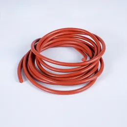 Diâmetro de 1 mm ~ 20 mm vermelho de silicone sólido com cordão de borracha de borracha de borracha tiras de vedação de vedação o anel de alta temperatura à prova d'água