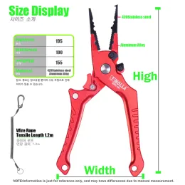 2022 Fishing Accessories Pliers Grip Set Aluminum Alloy And 420 Stainles Steel Tackle Scissors Hook Remover Split Ring Equipment