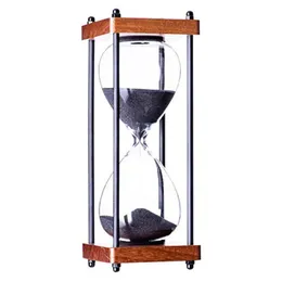 Yeni büyük kum saati zamanlayıcı 60 dakika, Metal Kum Zamanlayıcı Sandglas Saat, Mutfak Ev Ofis Masası Dekoru için Zaman Yönetimi Araçları