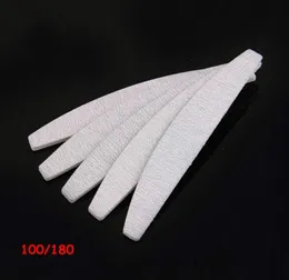 100 PCSLOT Sands Papel Landing Manicure de boa qualidade Profissional 100180 Grey Zebra Half Moon File para Salon Shopp5637001