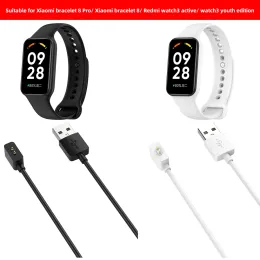 Xiaomi MI Band 8/Pro/Redmi Band 2 için USB Şarj Kablosu Redmi Watch3 Lite/Active/Gençlik Sürümü için Manyetik Şarj Kablosu